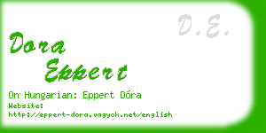 dora eppert business card